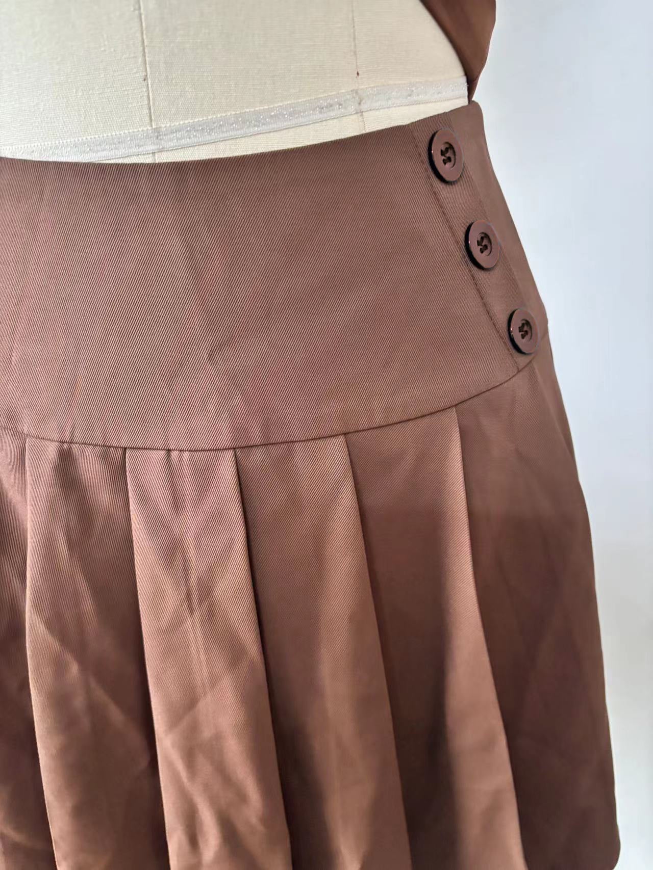 Women summer sleeveless vest And pleated Skirt two-piece set 12