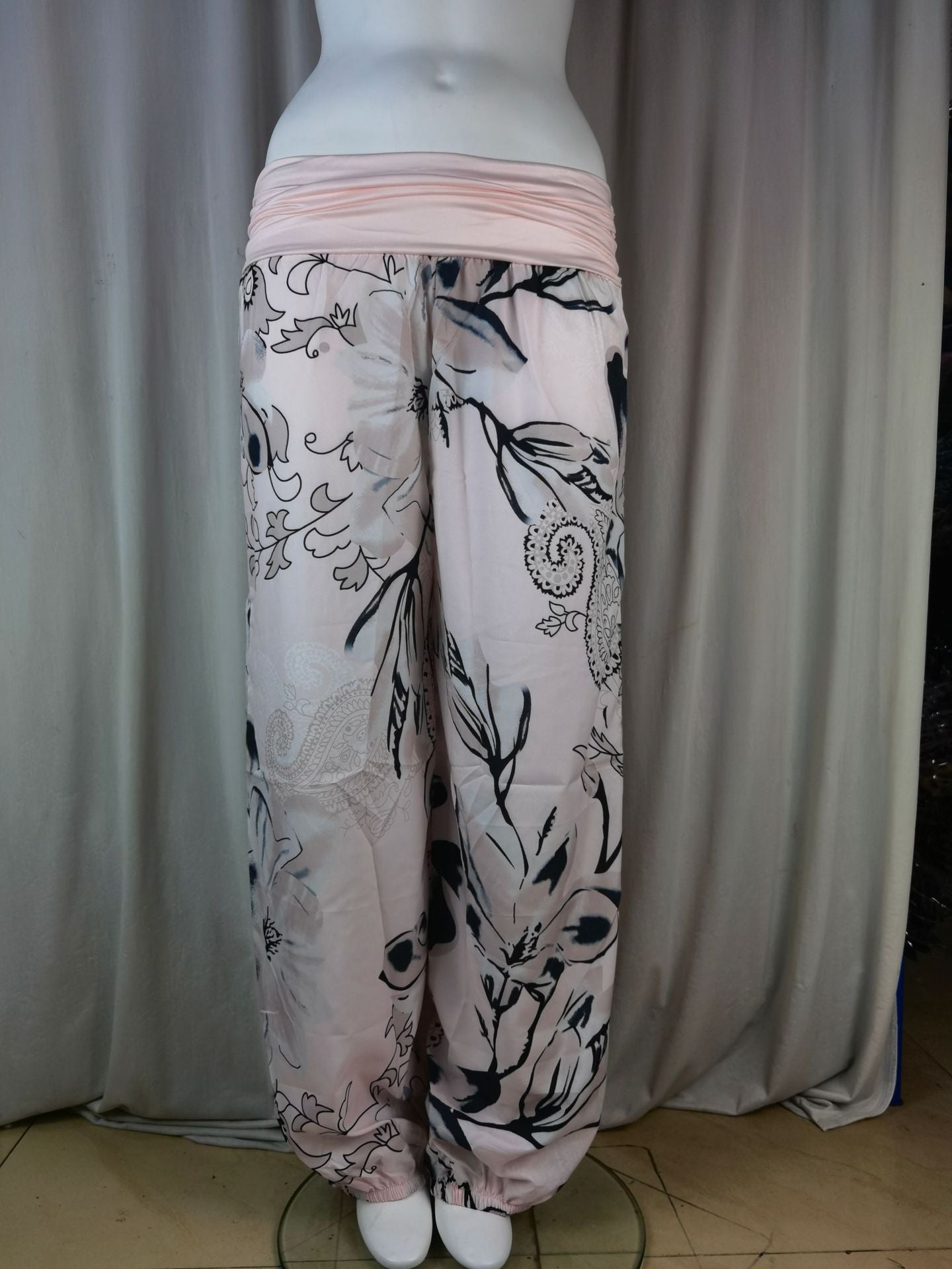 Women Printed Casual Wide-Leg Pants 53