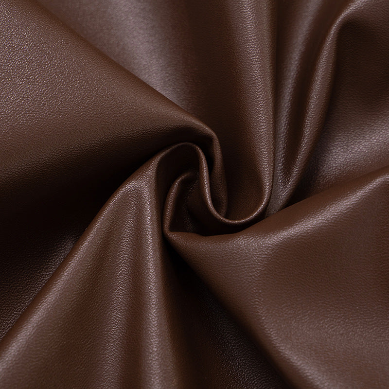 Women Fall/Winter Pu-Leather Long-Sleeved Zipper Jacket 16