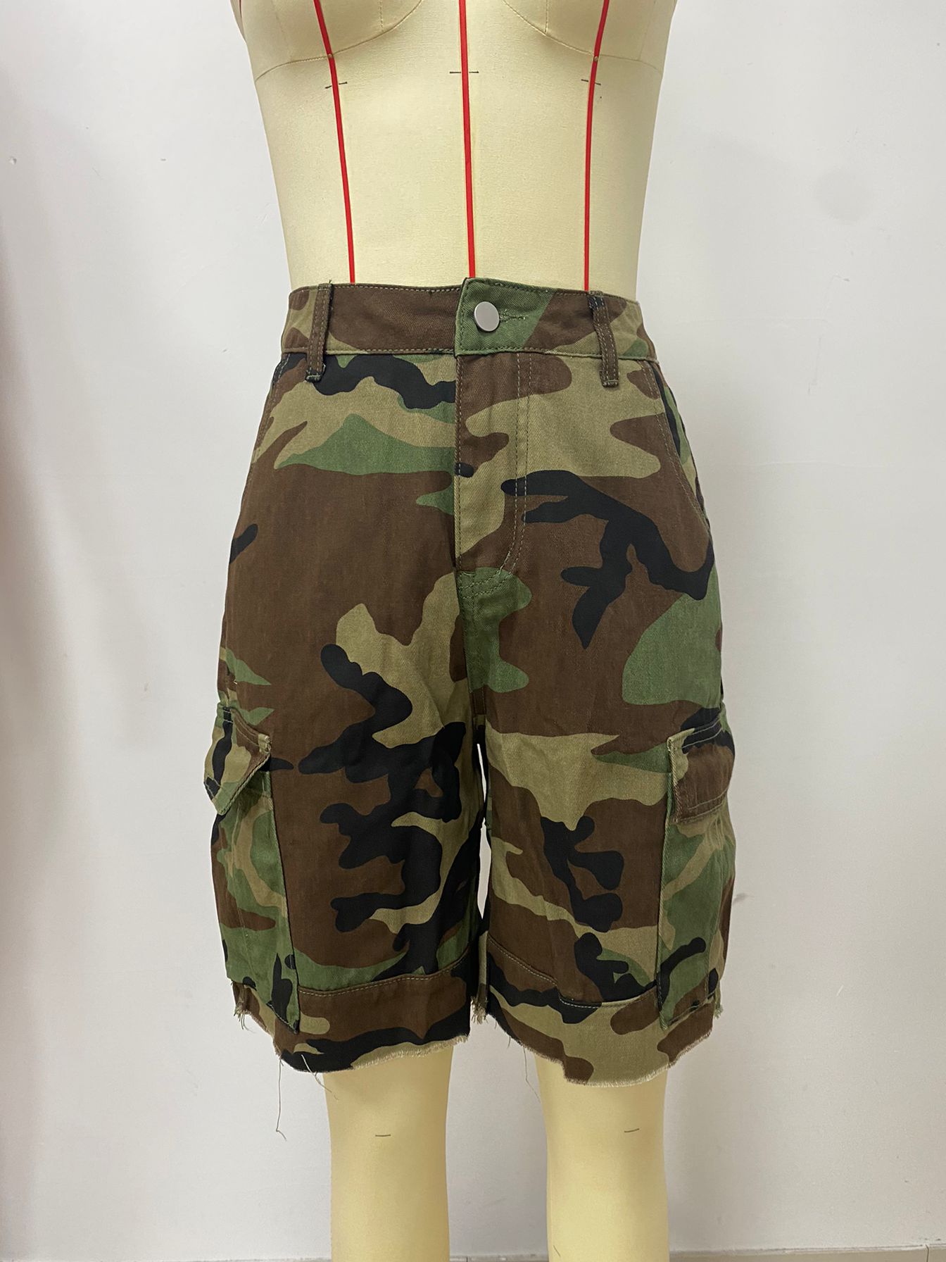 Summer Women's Loose Casual Camouflage Shorts 5