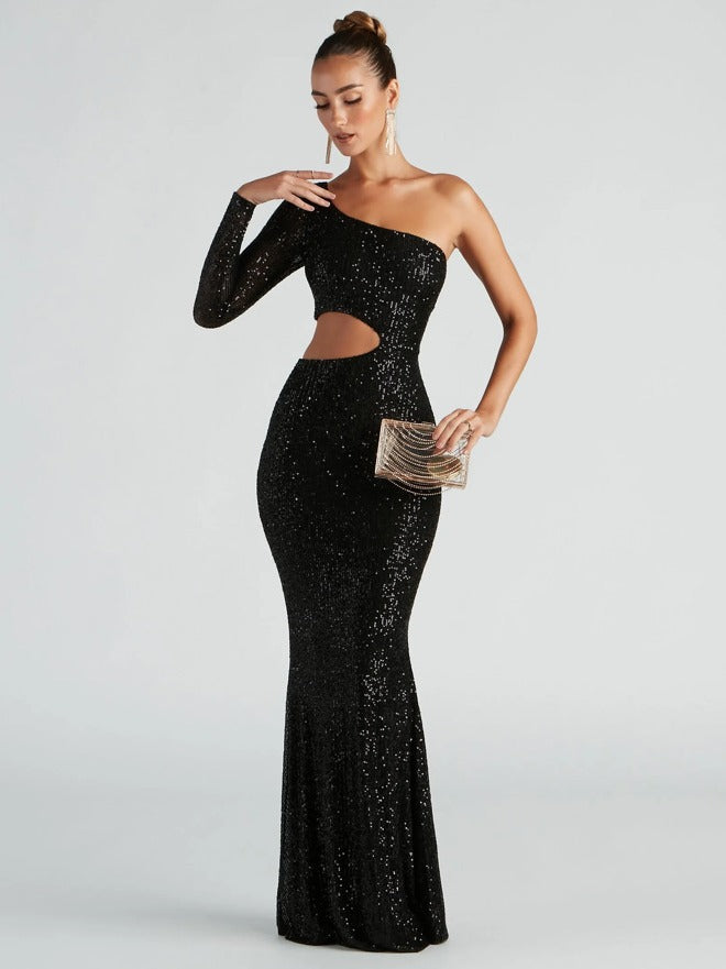 Women summer sequin party sequin evening dress 6