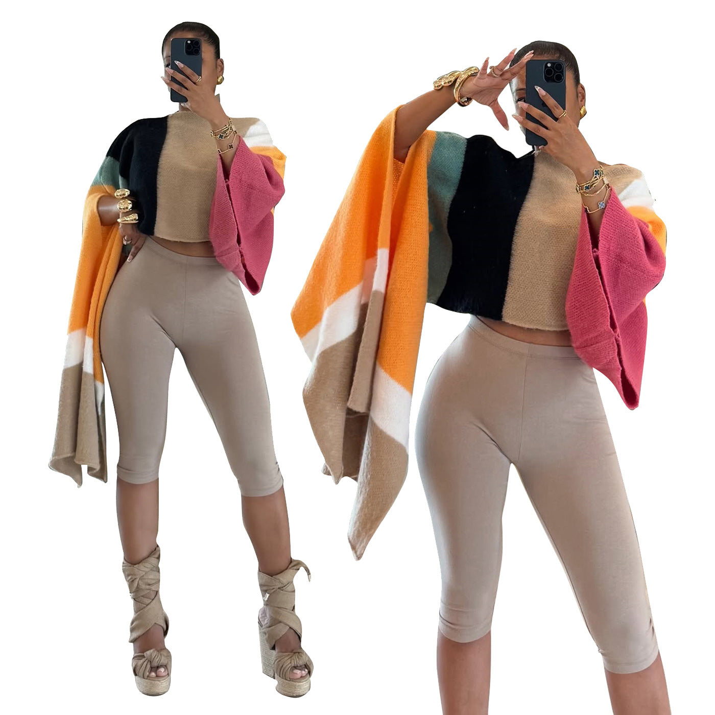 Women's Casual Knitting Asymmetrical Coat 4