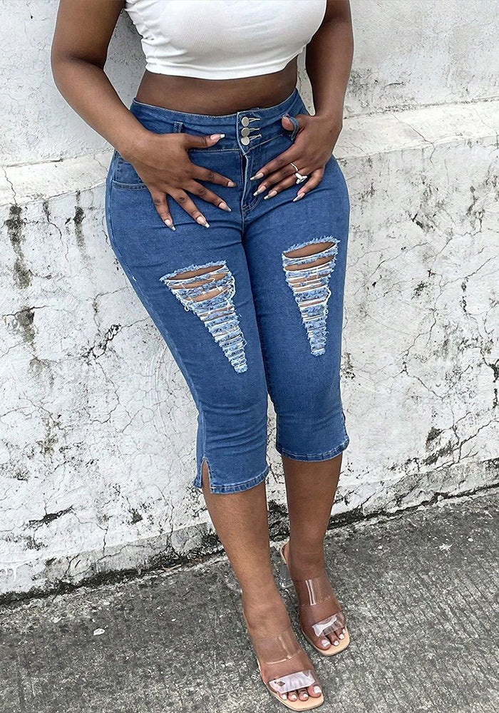 Women's Ripped Denim Jeans