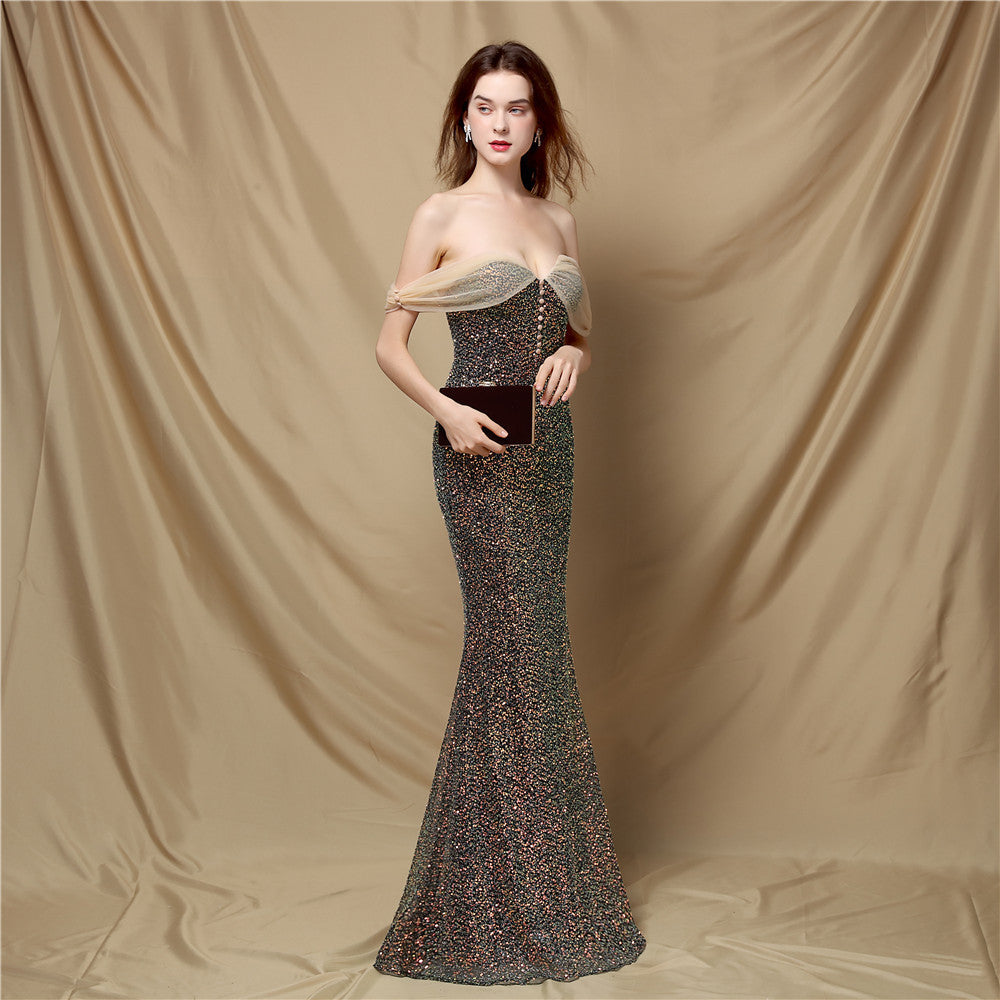 Summer Formal Sequin Sweetheart Mermaid Evening Dress 5
