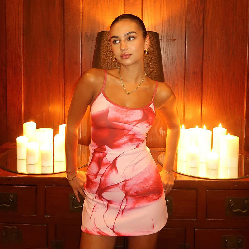 Women printed Bodycon short dress 8