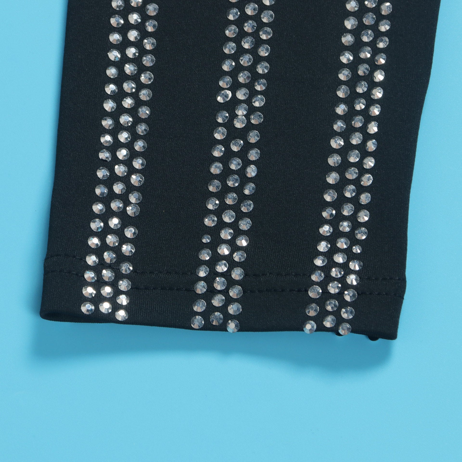 Sexy Beaded Tight Fitting Stretch Long Sleeve Top Bodycon Mermaid Skirt Suit 27