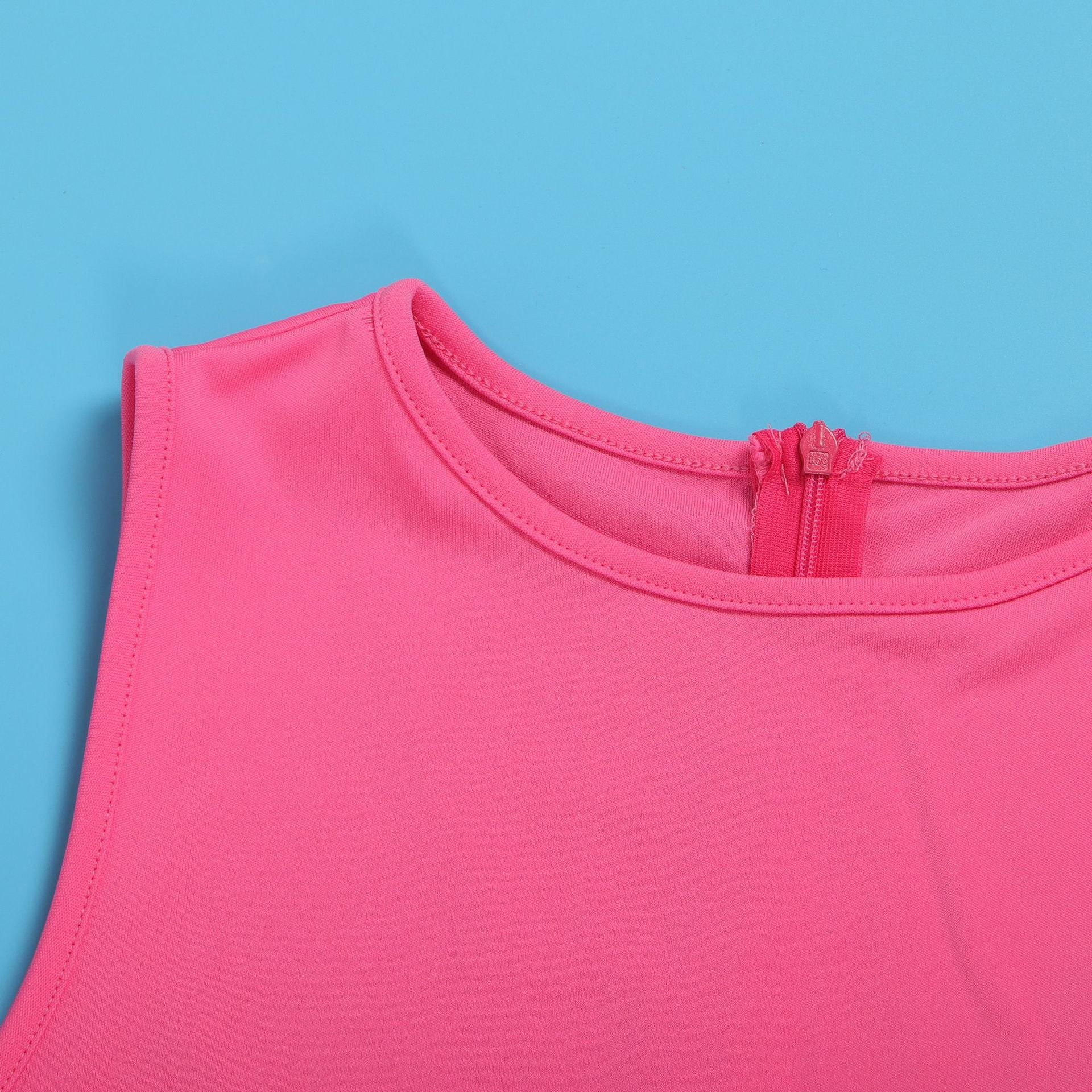 Women Casual Solid Sleeveless Feather Bodycon Dress 28