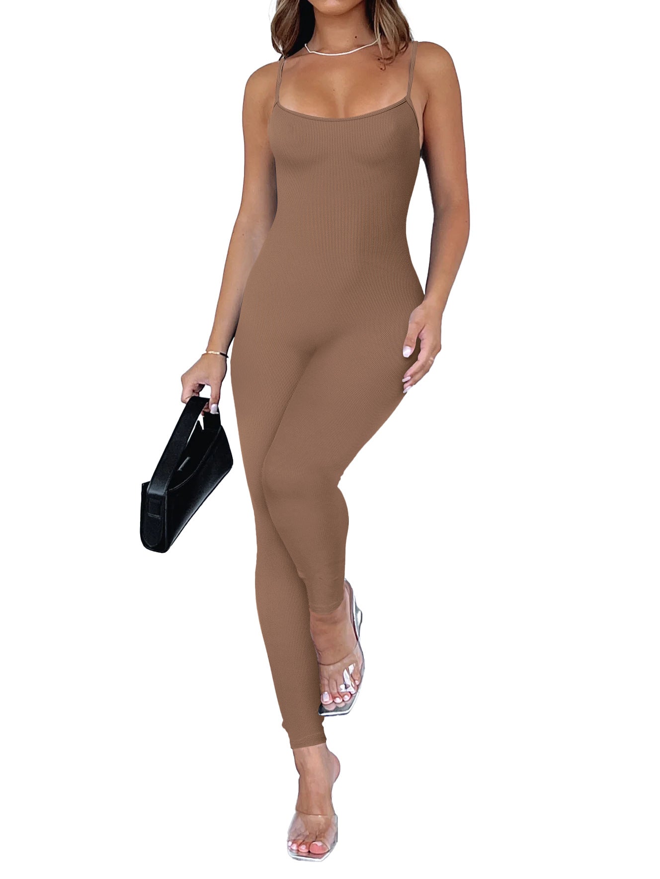 Women Sexy Sleeveless Backless Jumpsuit 16