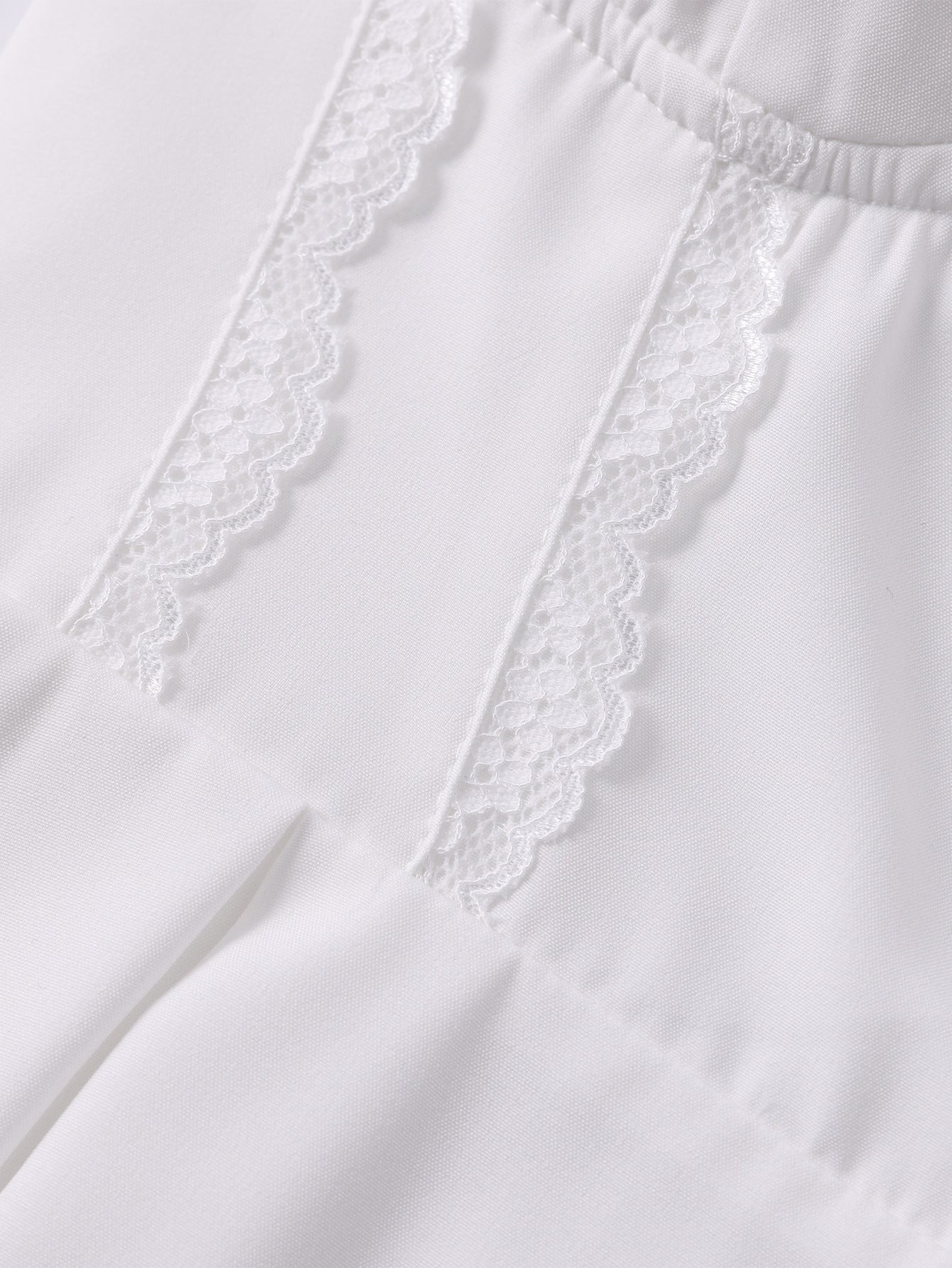 Lace Patchwork Halter Lace-Up A-Line Dress 23