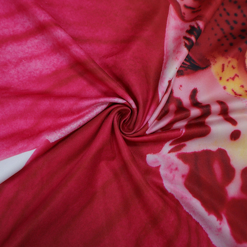 Women's Summer Strapless Floral Bodycon Short Dress 14