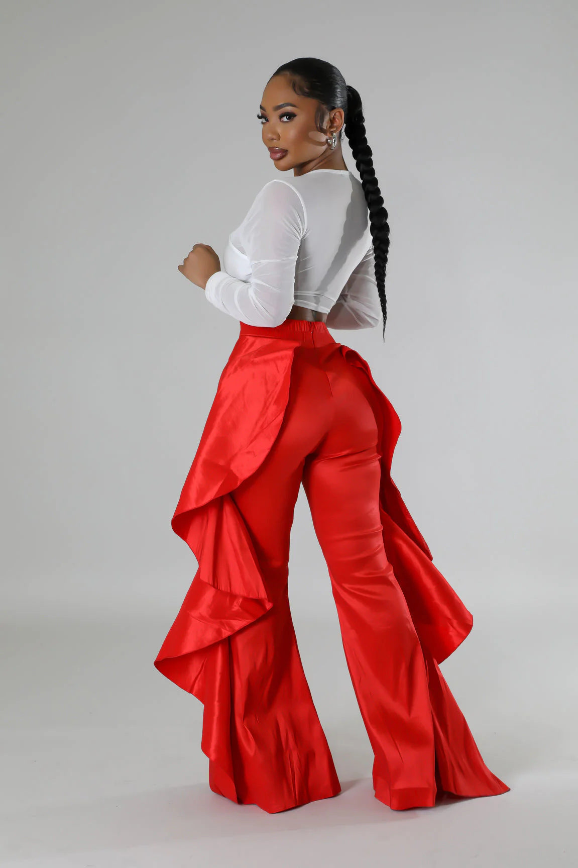 Women ruffle trousers 12