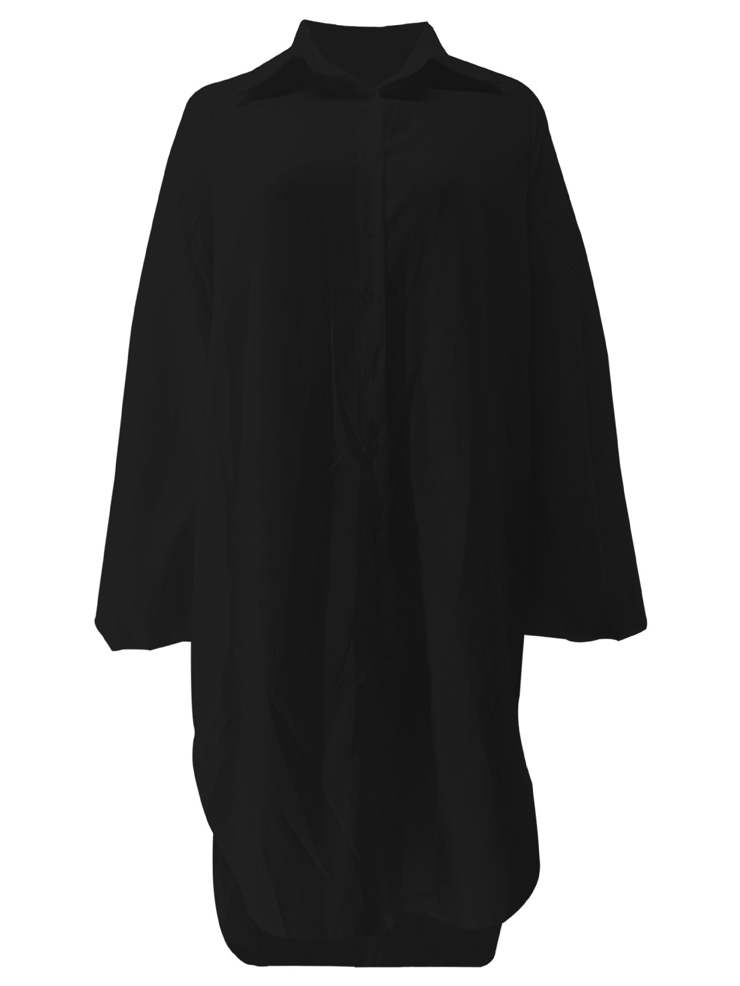 Autumn And Winter Women's Loose Long Sleeve Shirt Dress 17