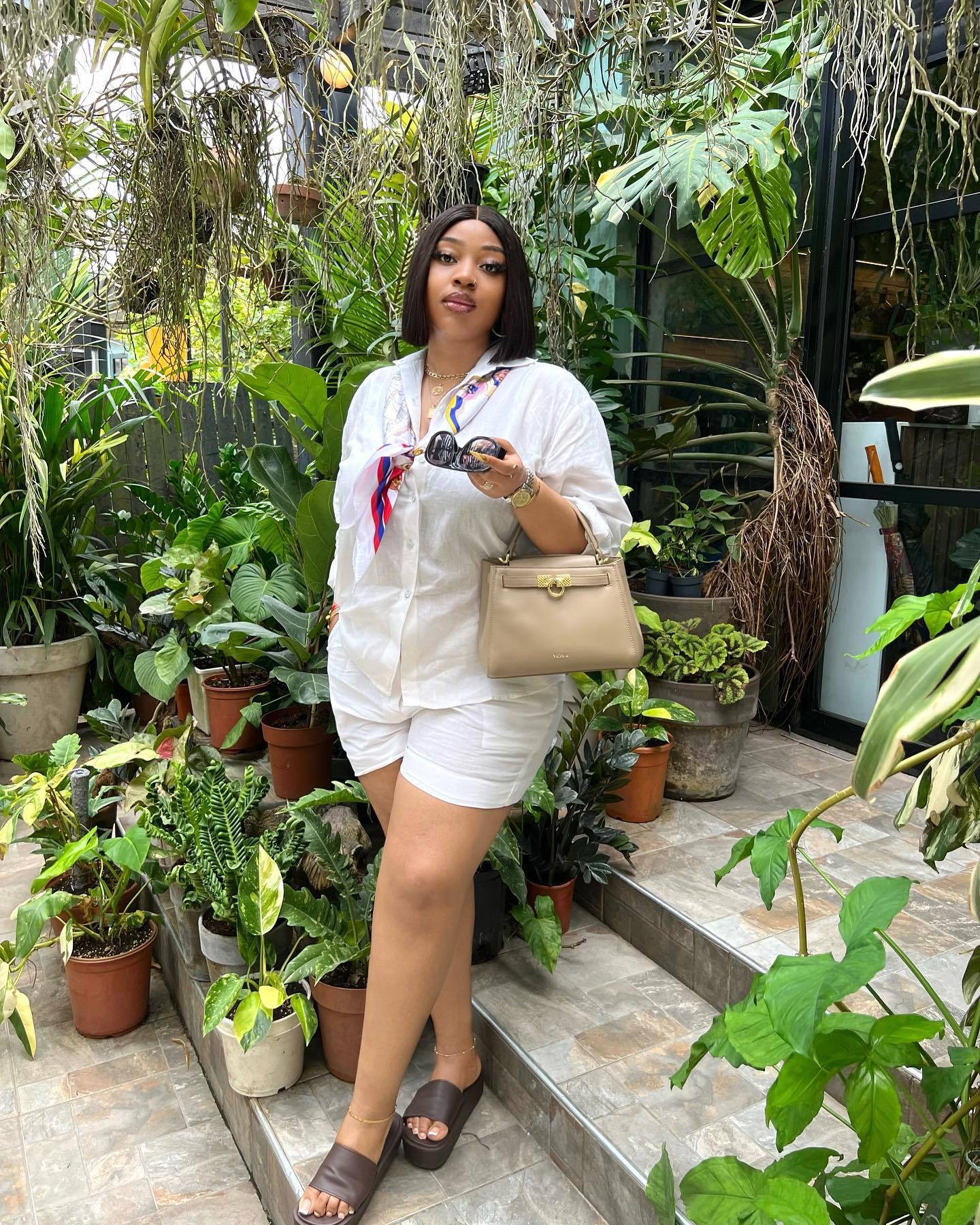 Africa Plus-Size Casual Solid Color Shirt and Shorts Two-Piece Set