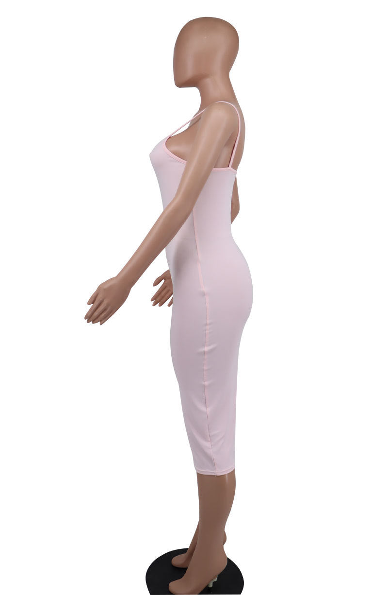 Women Solid Strap Dress 5