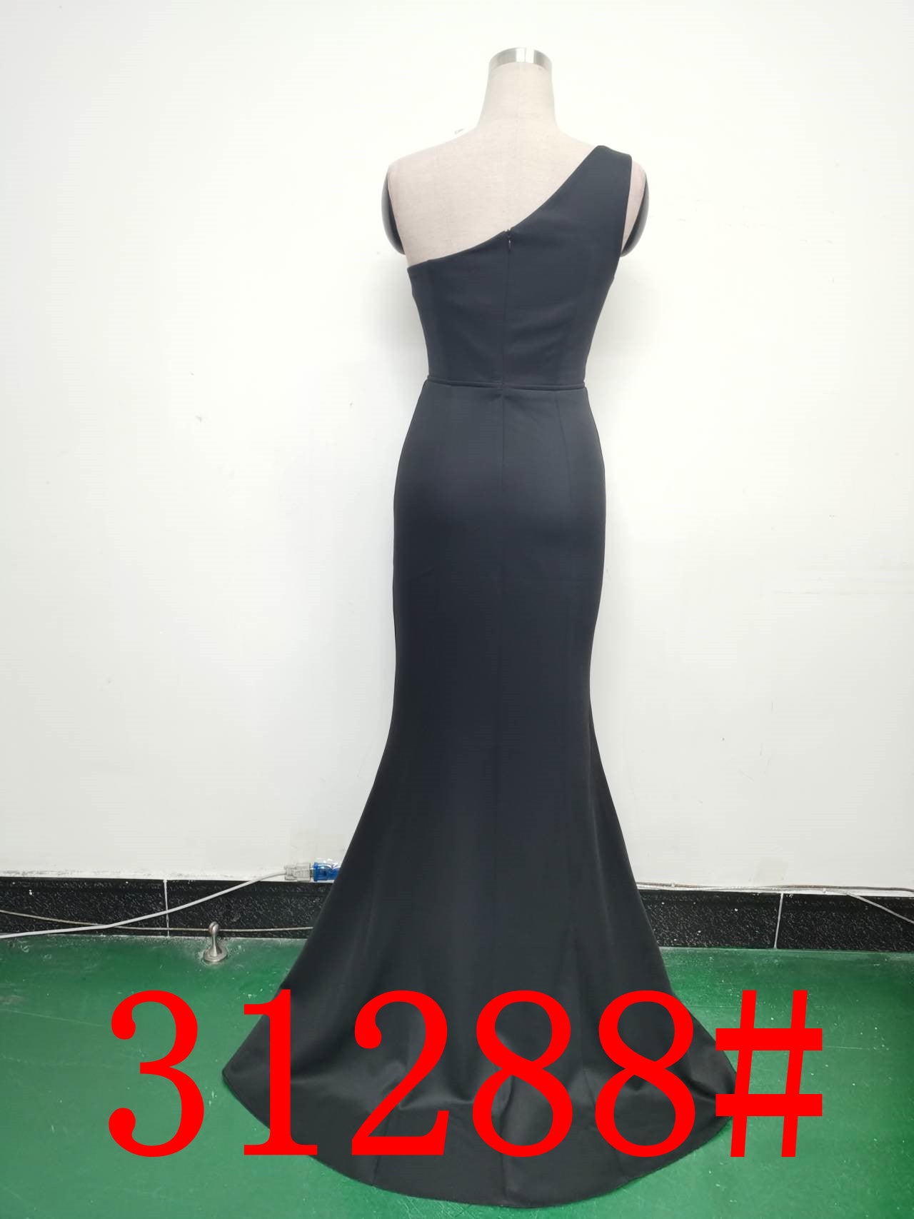 Women Elegant Satin Slit Formal Party Evening Dress 21