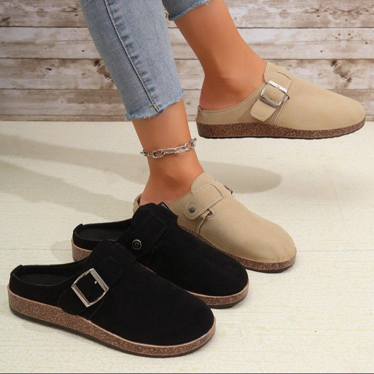 Plus Size Flat Slippers Women's Autumn And Winter Birkenstock Slippers