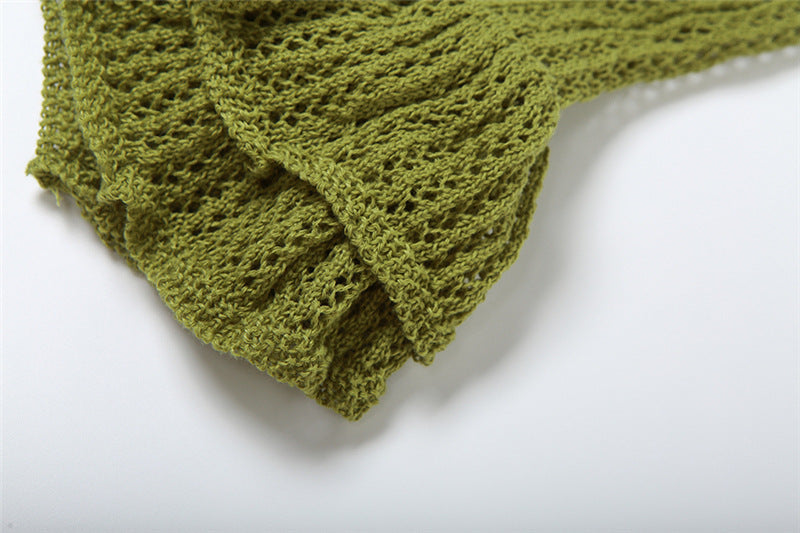 Summer women's sexy suspenders Low Back V-neck low-cut high-waist bud dress 25