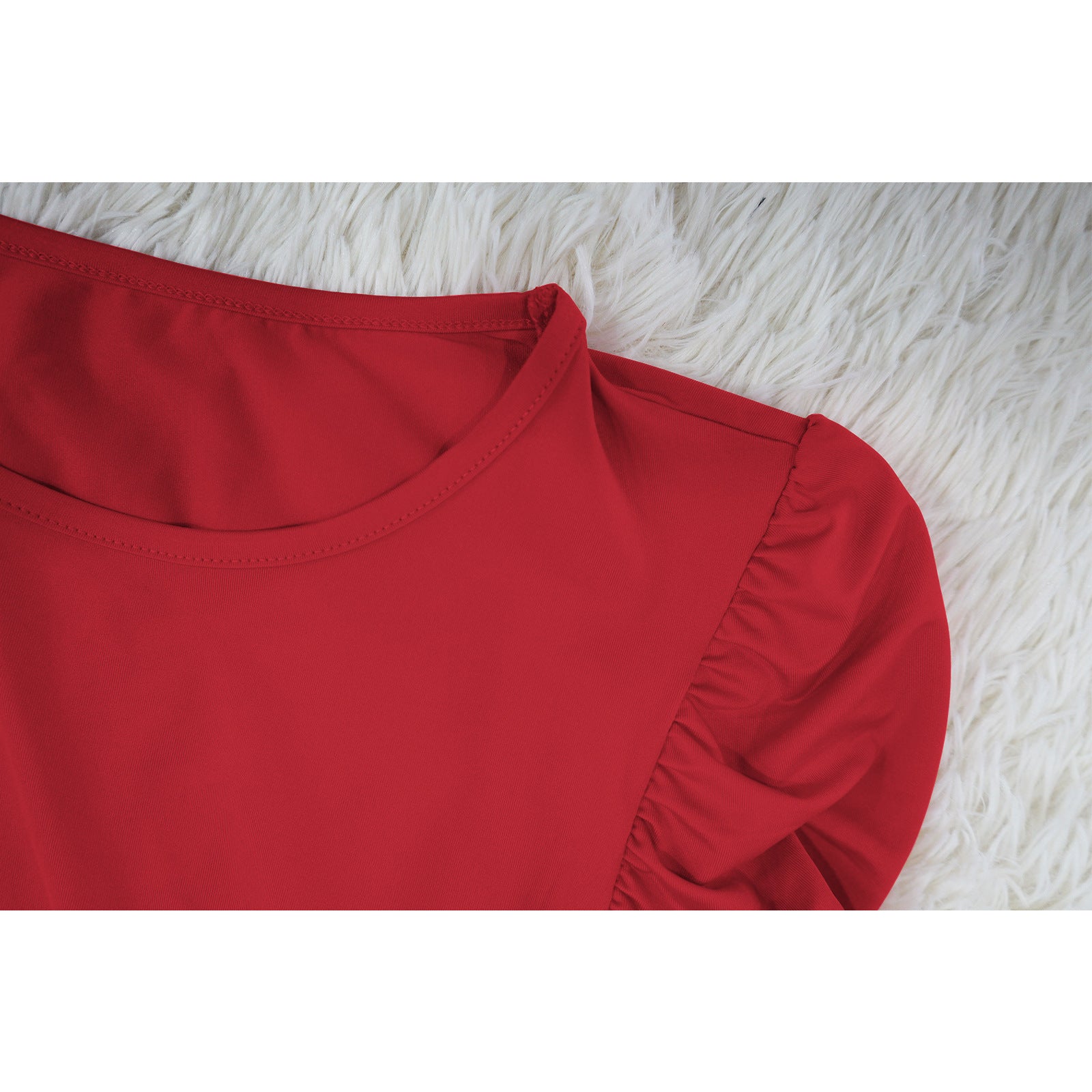 Women's Summer Round Neck Belted Printed Wide Leg Pants Casual Set 18