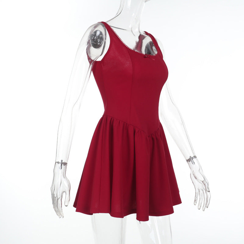 Women Sexy U-neck Dress 8