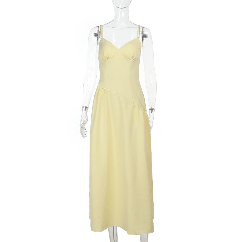 Women's Holiday-Style Straps A-Line Long Dress 9