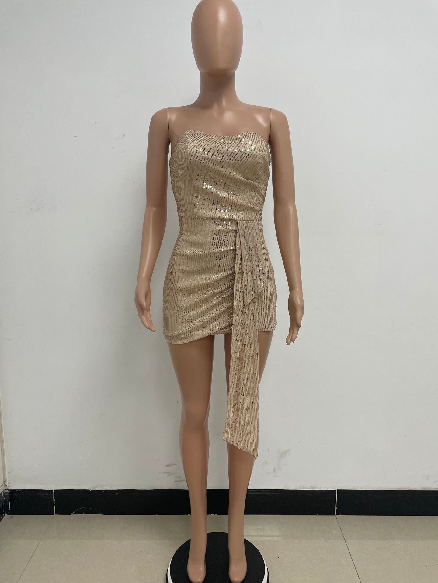 Women Summer Sleeveless Off Shoulder Backless Mini Dress 25