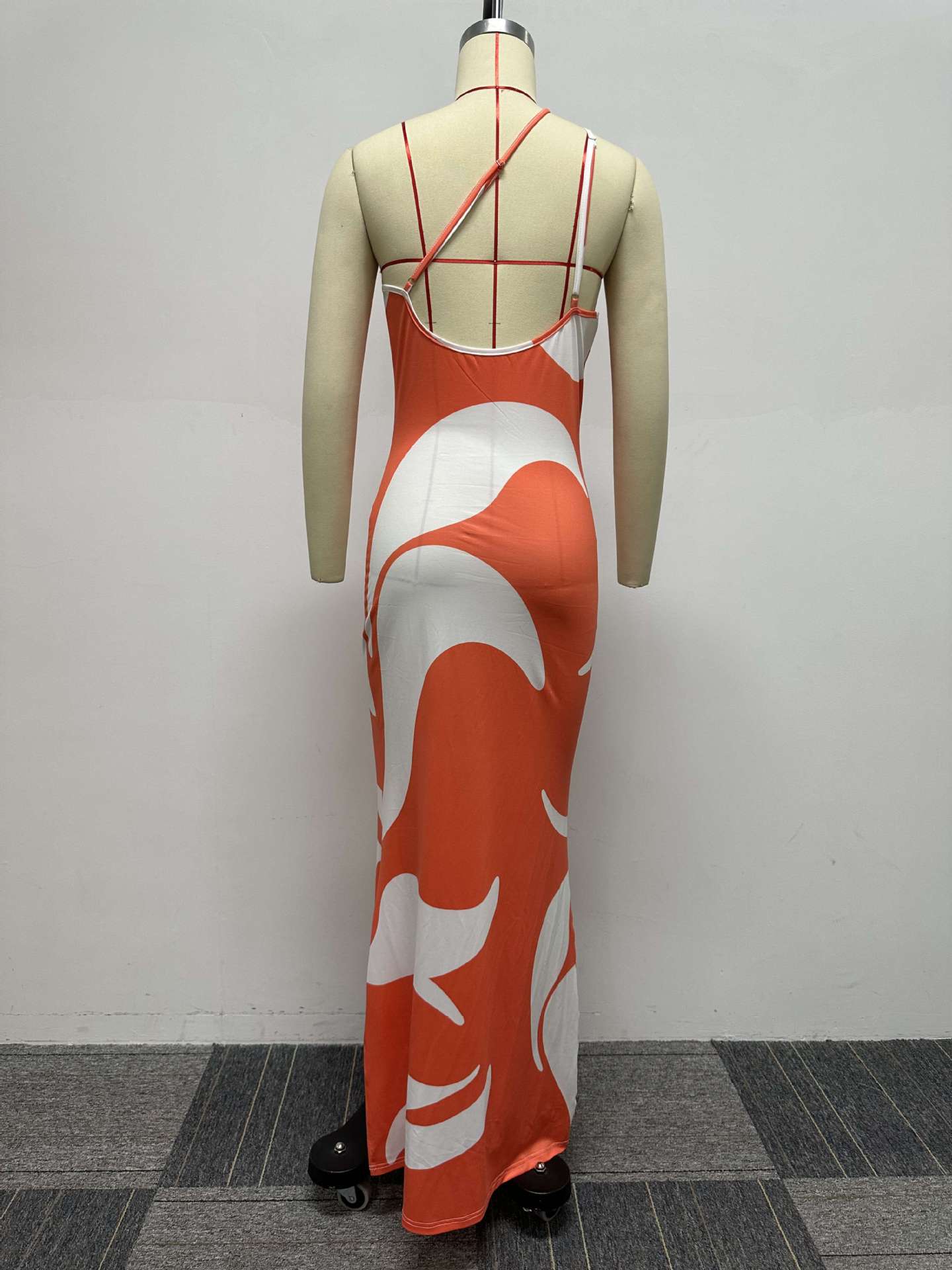 Sexy Printed Slim Bodycon Maxi Dress 10