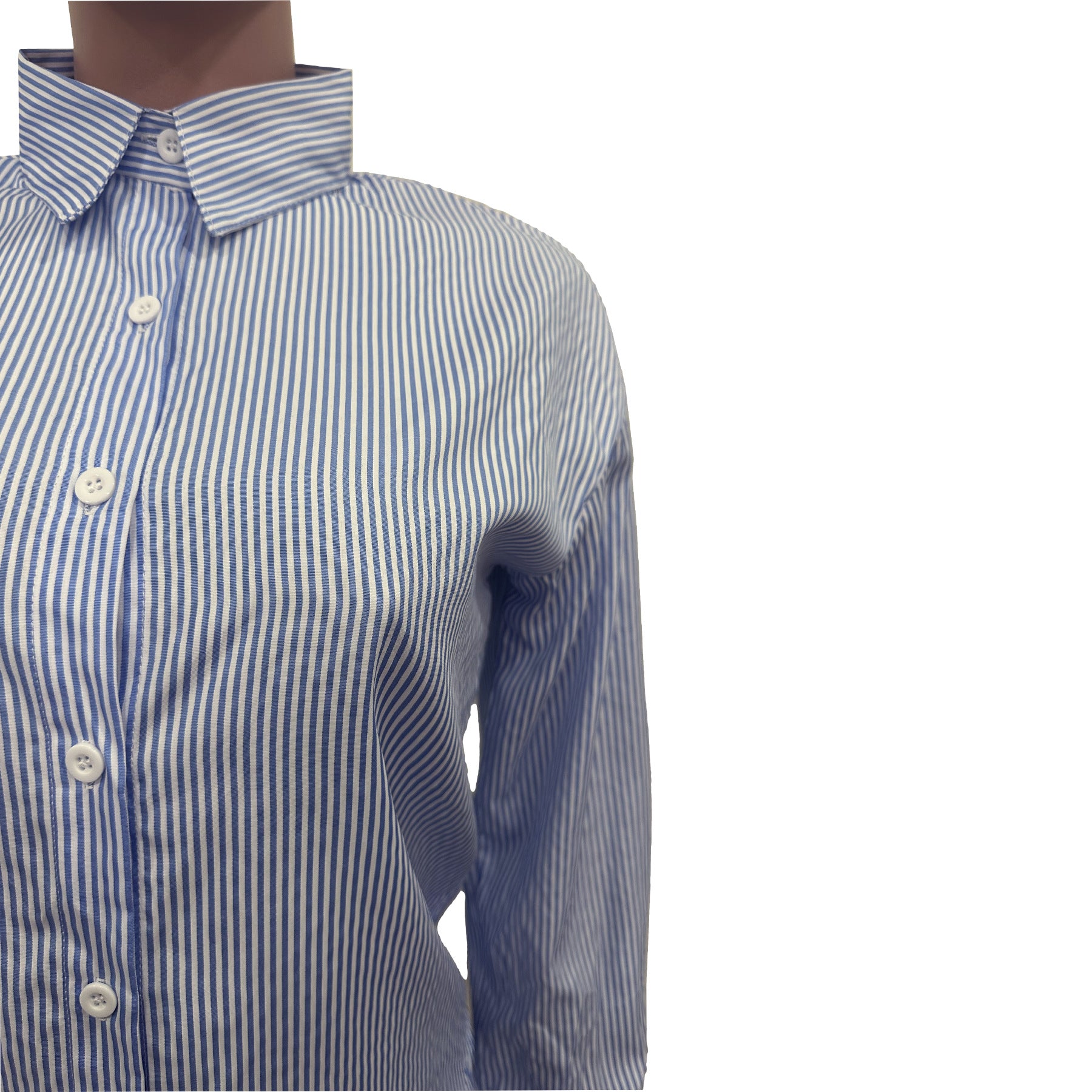 Women's Spring Summer Fashion Casual Striped Button Turndown Collar Shirt Shorts Two-Piece Set 15