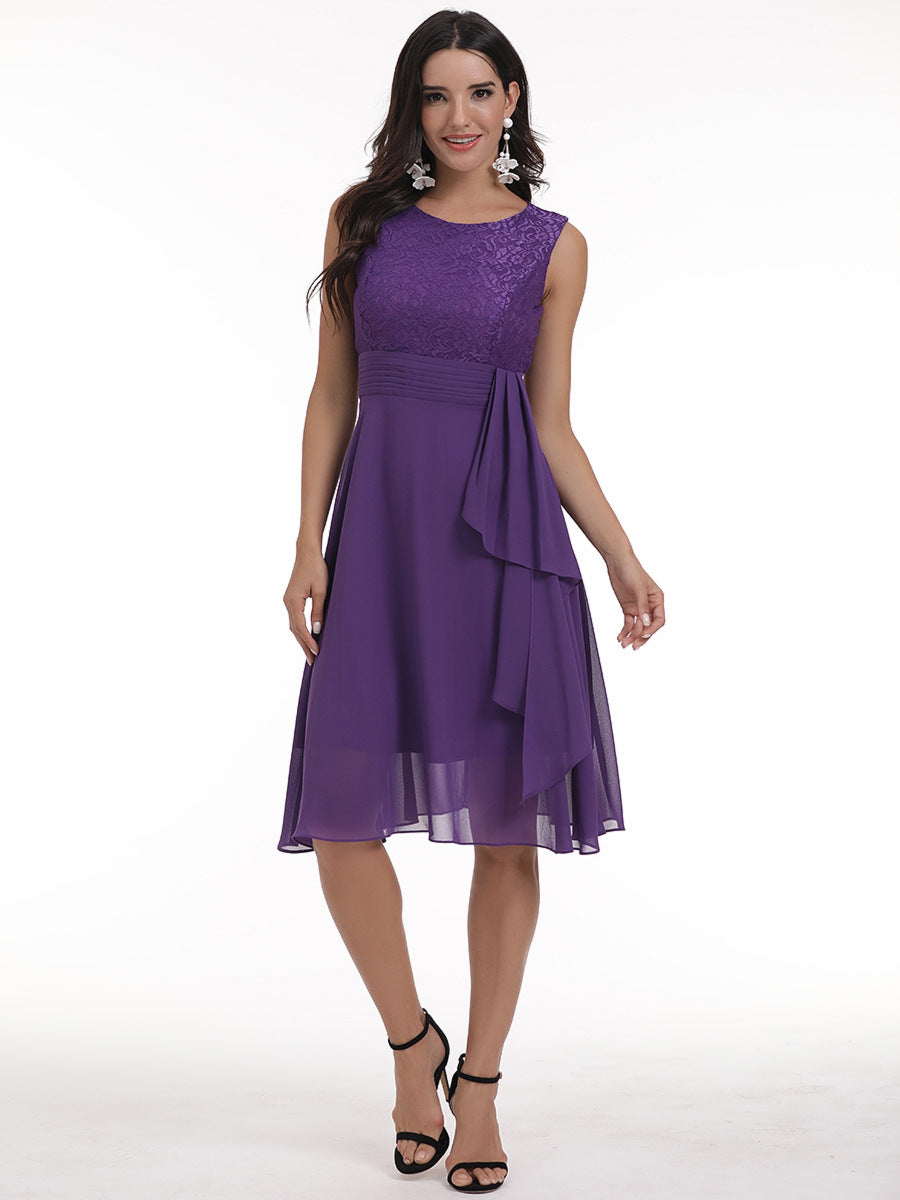 Women chiffon lace dress 52