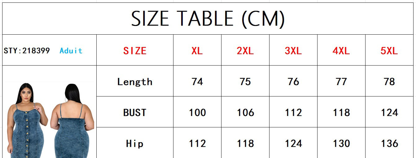 Plus Size Women's Denim Sleeveless Strap Short Dress 9