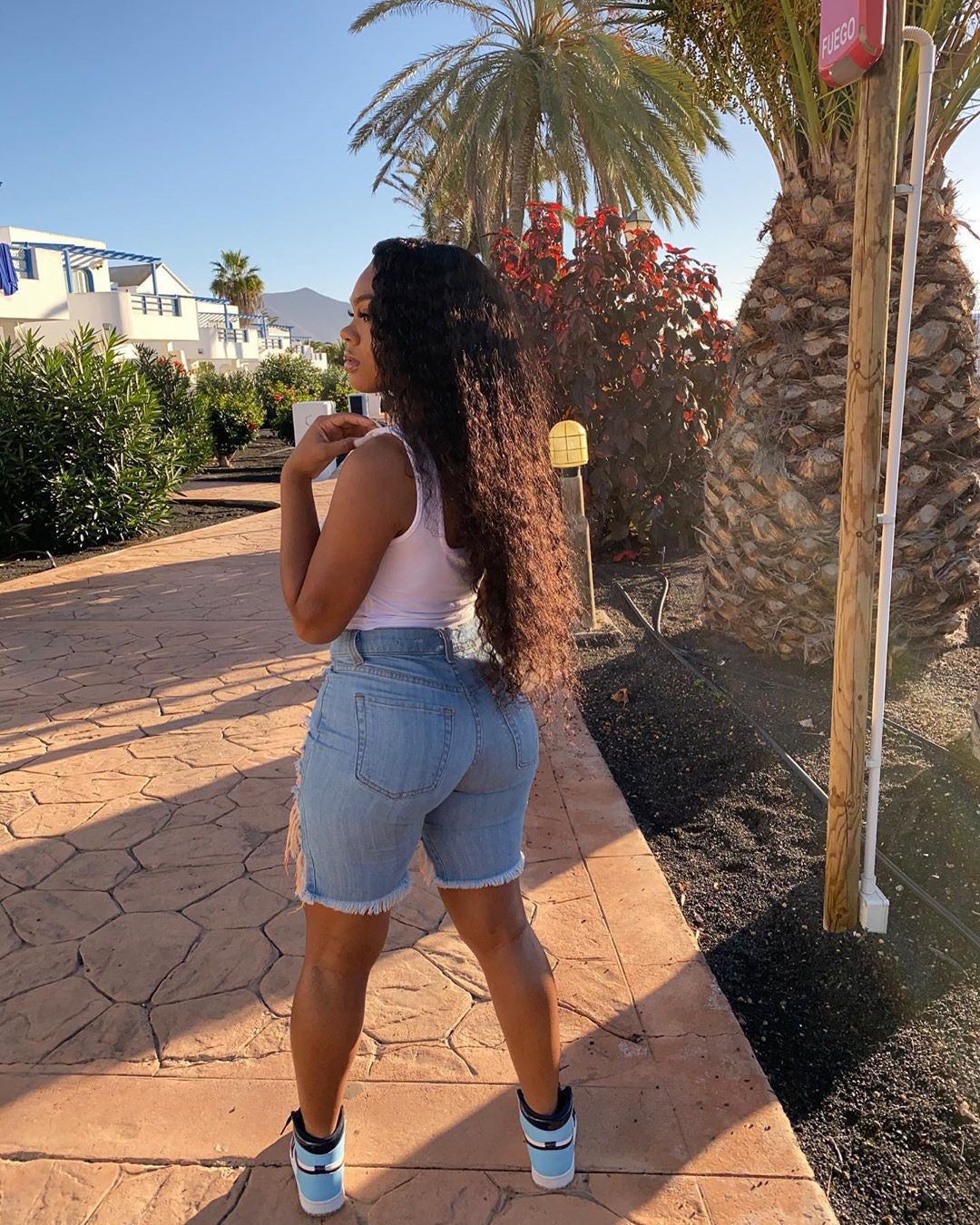 Women Spring and Summer Ripped Denim Shorts 11