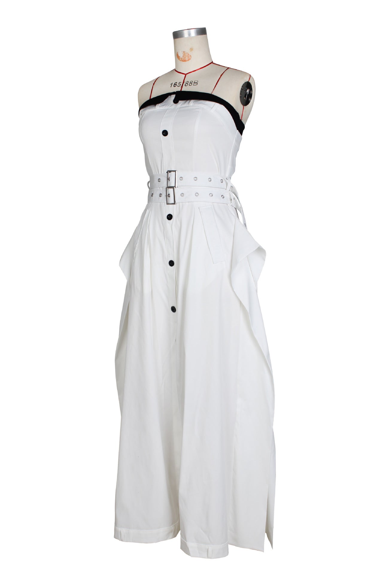 Women Sleeveless Wrap-On Belted Dress 16