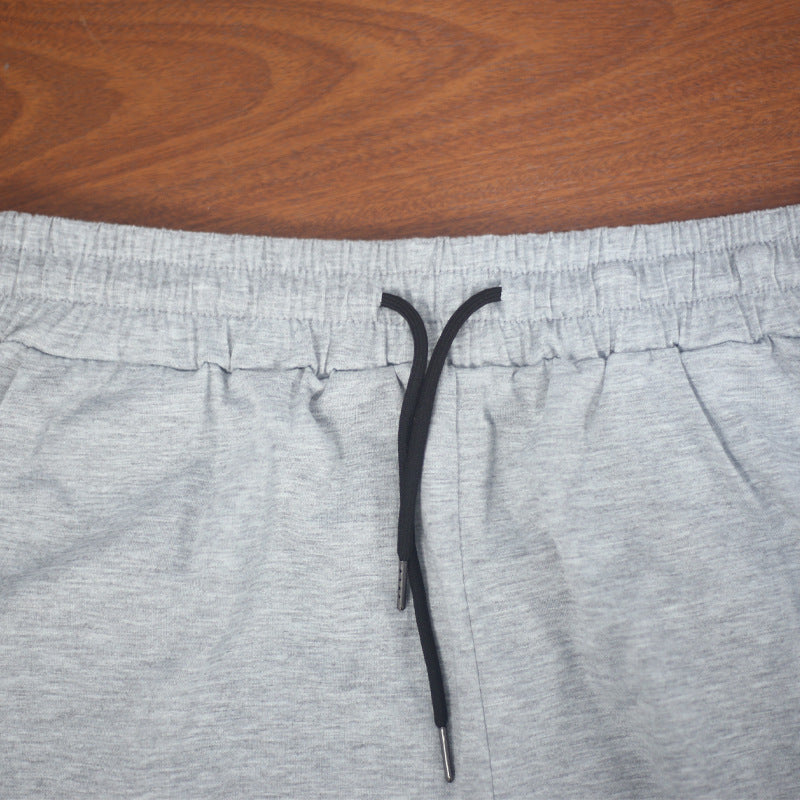 Summer Men'S Solid Color Short-Sleeved T-Shirt Shorts Sports Two Piece Suit 49