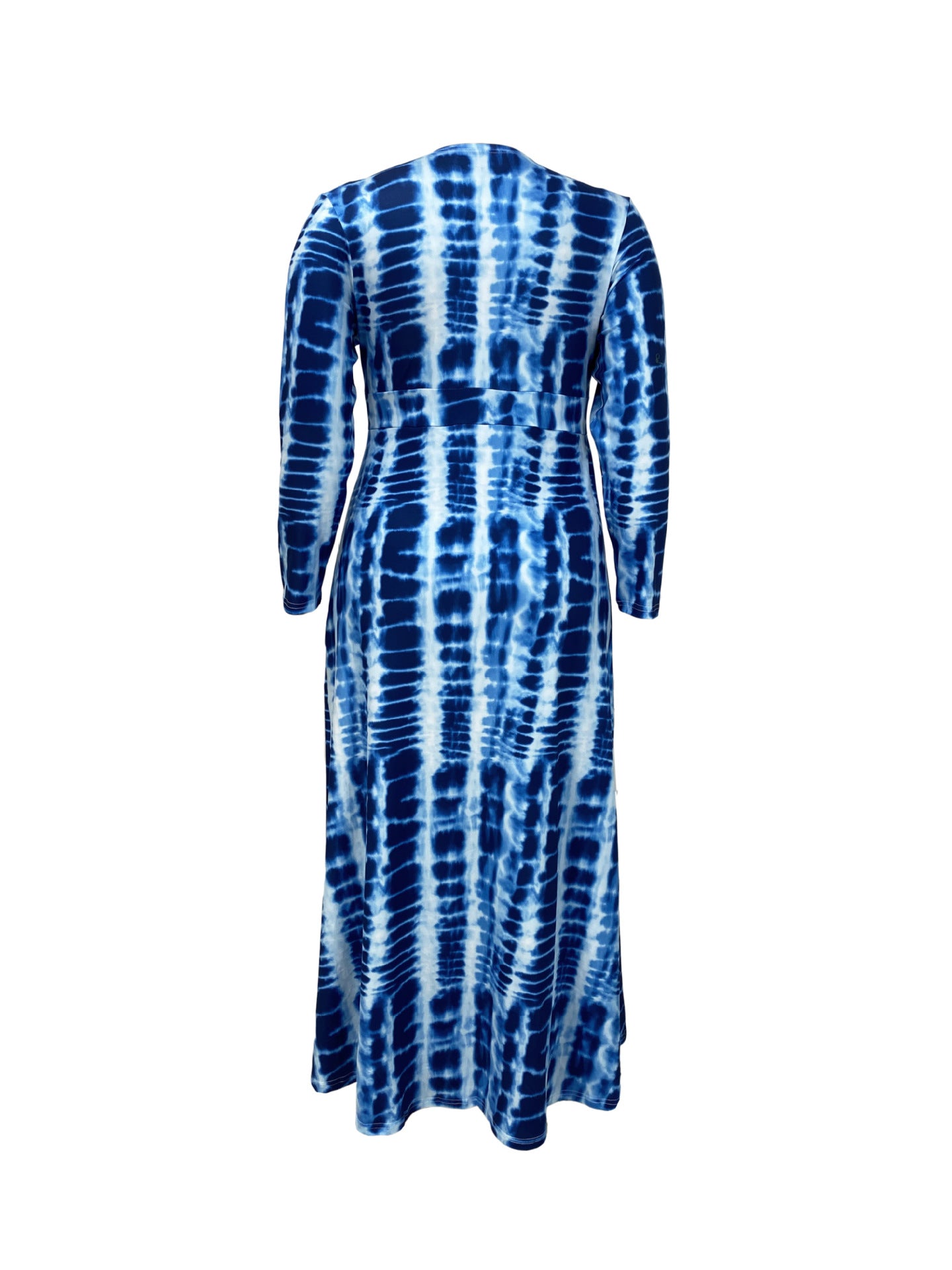 Plus Size Women Sexy Print Slit Dress 4