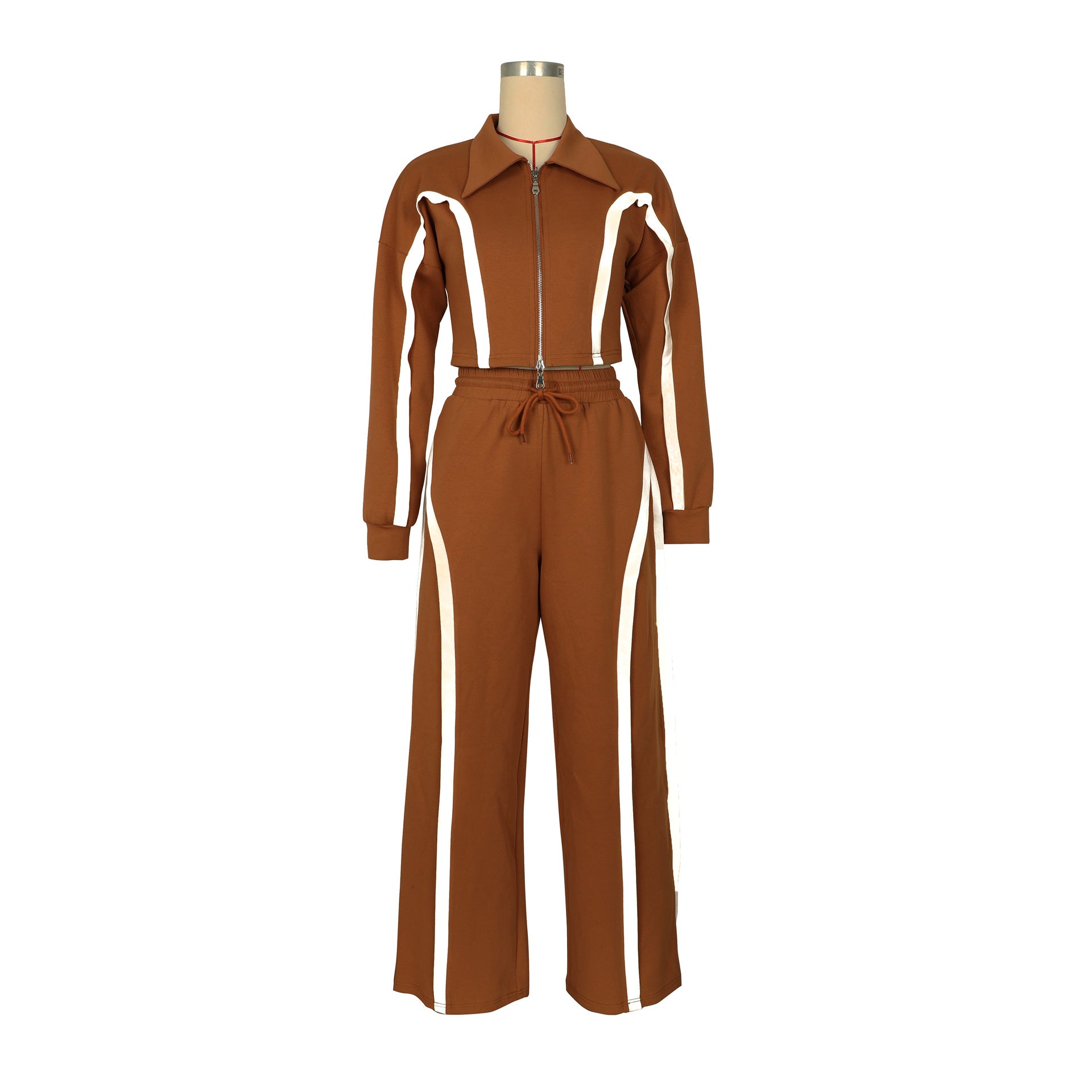 Women Fall/Winter Casual Top and Sweatpants Two-Piece Set 12