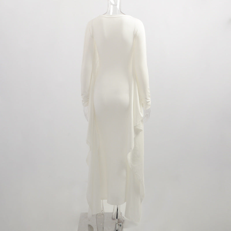 Fall Chic Trend Party Bat Version Cozy Women Long Dress 6