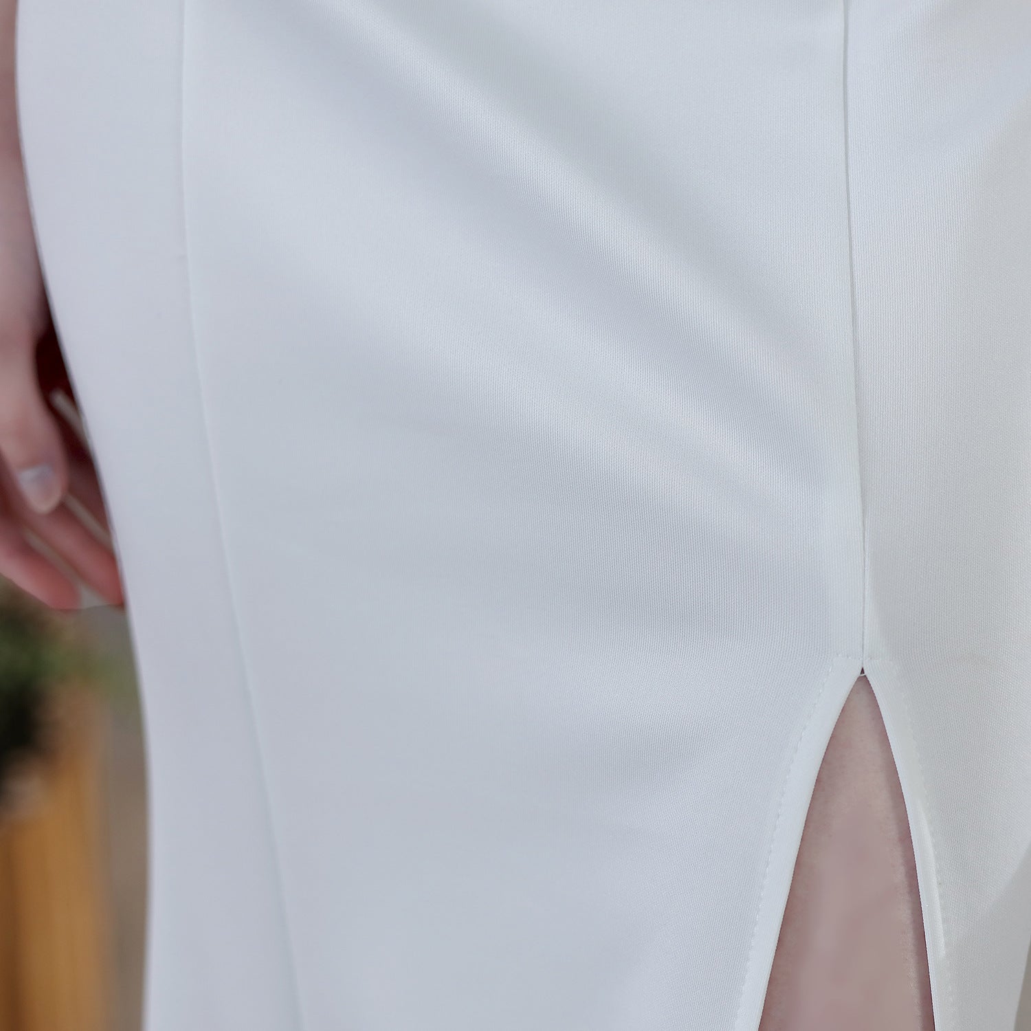 Summer Formal Occasional Strap Slit Mermaid Evening Dress 19