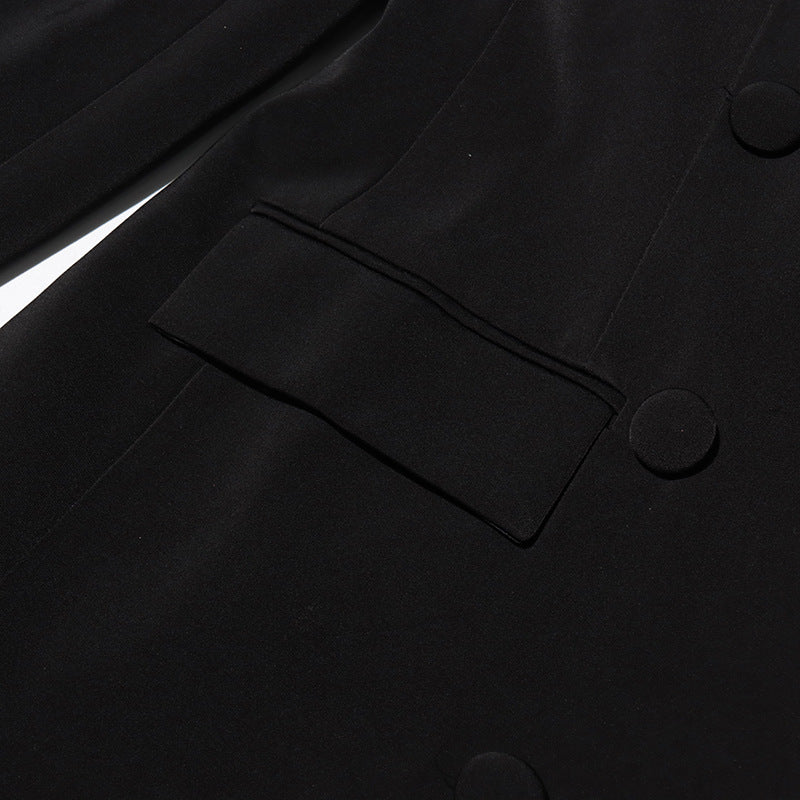 Women V-neck Beaded Diamond Blazer 12