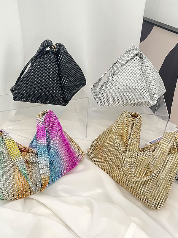 Women's Bags Autumn Simple Fashion Painted Rhinestone Shoulder Bag Evening Bag