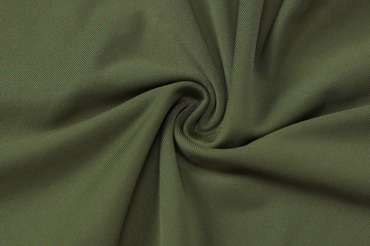 Women summer pleated Round Neck long-sleeved dress 17