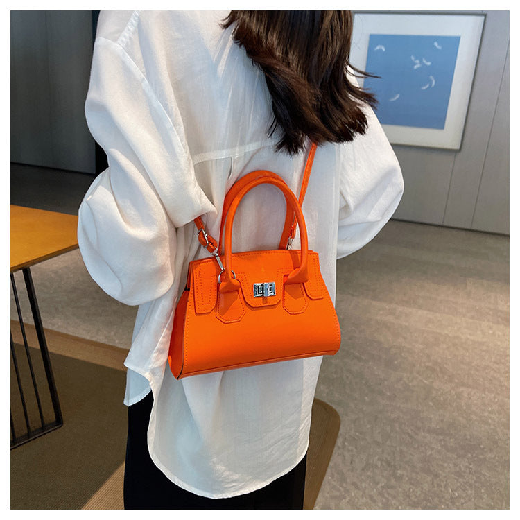 Bag Handbag Solid Color Simple Shoulder Messenger Bag Ladies Bag 27