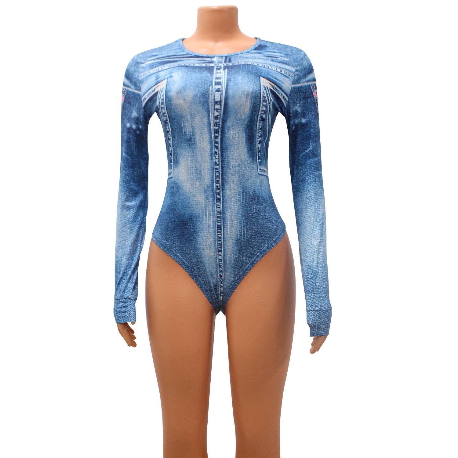 Summer Women's Sexy Tight Fitting Printed Bodysuit Pants Two Piece Set 19