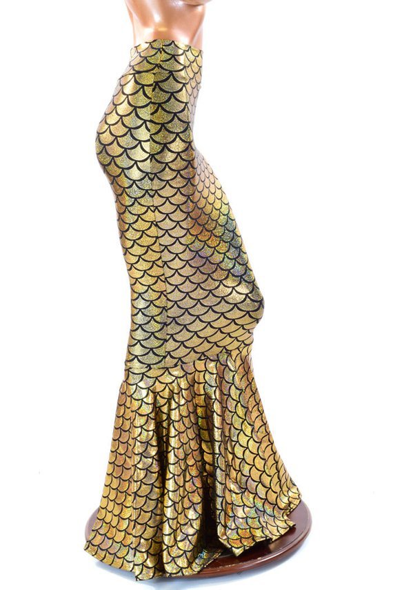 Sexy Mermaid High Waist Fishtail Skirt 19