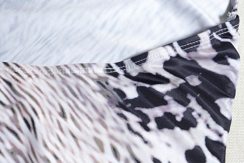 Women Off Shoulder Snake Print Strap Maxi Dress 16