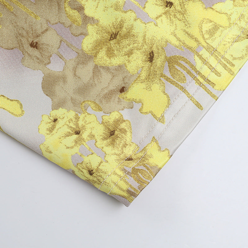 Women summer sexy printed ruffle Holidays Strap Dress 16