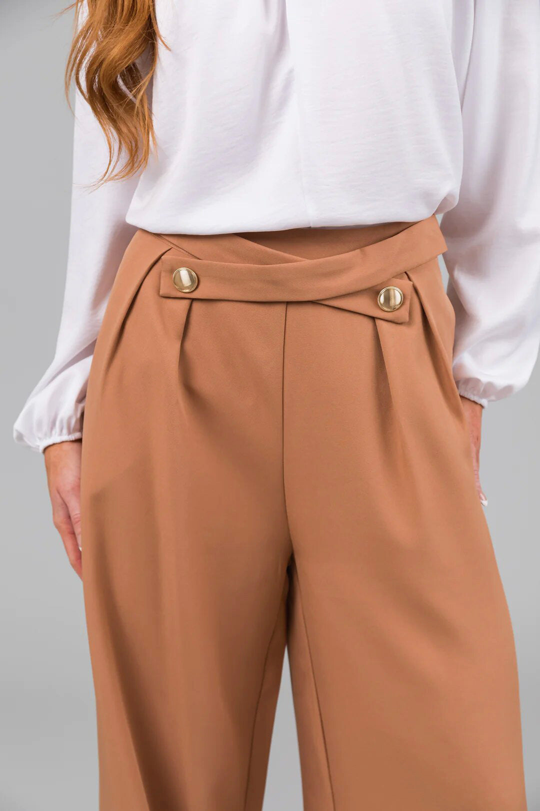 Women Casual Zip Pocket Wide Leg Pants 6