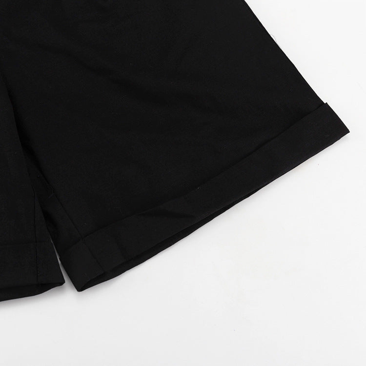 Women Linen summer casual sleeveless vest shorts Two Piece Set 23