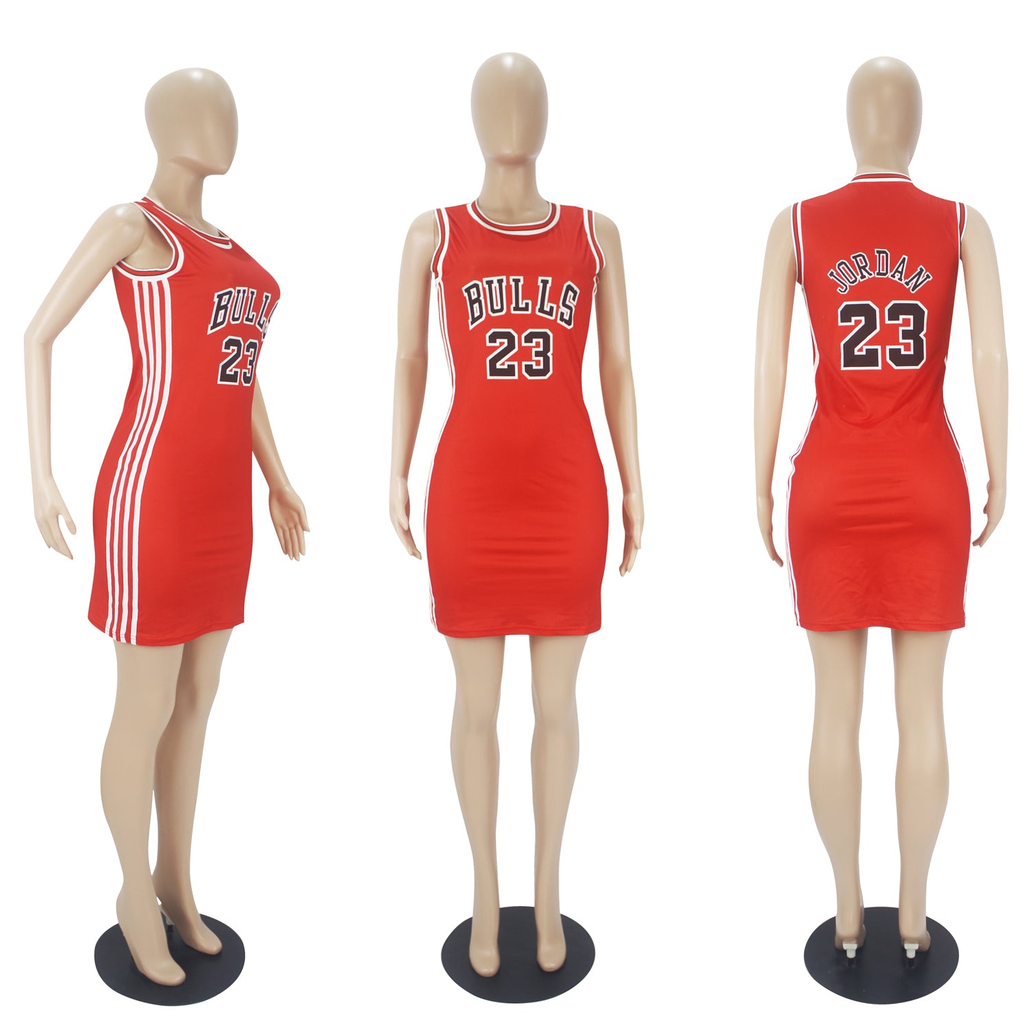 Women's Sexy Casual Double-Sided Print Strap Sleeveless Short Dress 83