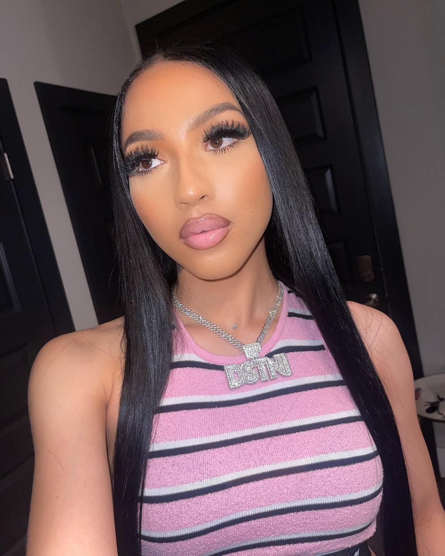 Women Summer Stripe Print Crop Tank Top and Shorts Two-Piece Set 5