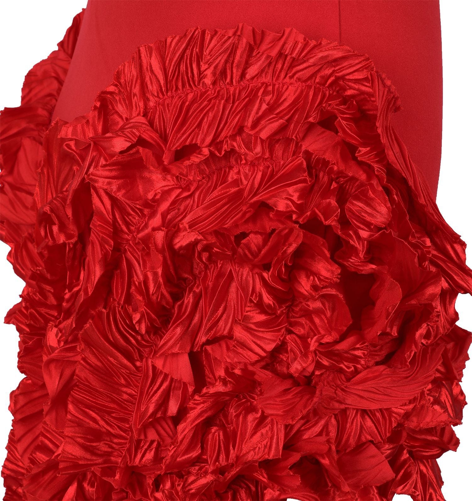 Women's Summer Sexy Strapless Ruffle Tassel Dress 33