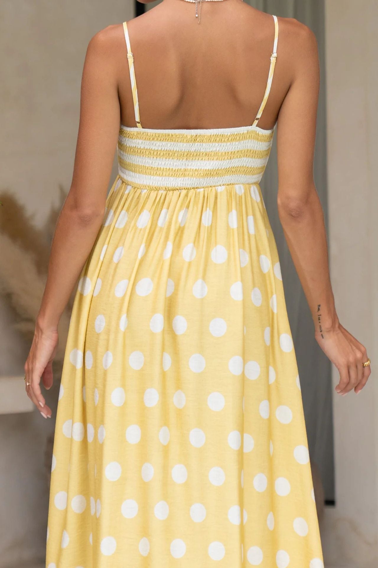 Summer Fashion Print Low Back Strap Sexy High Waist Long Dress 29